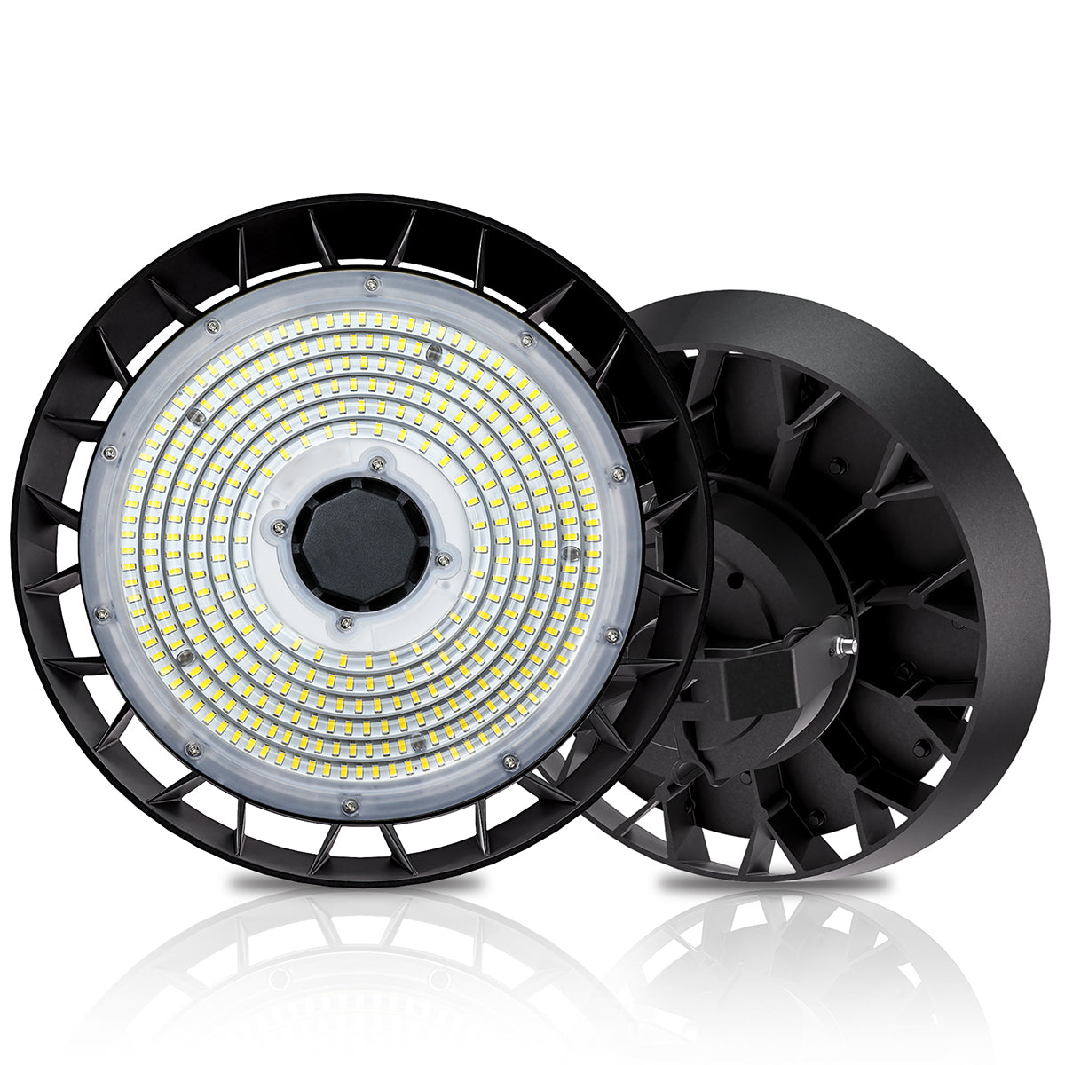 Anten LED Hallenstrahler 150W – 25500 Lumen UFO-Highbay Für Werkstatt & Lager (IP65, 6000K, 4 Stück)