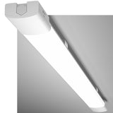 LED Feuchtraumleuchte 120CM mit 36W 5000k Kaltlweiß 3960Lumen, Ultraslim Deckenleuchte Feuchtraum Flach Wasserfest IP65 Wannenleuchte Werkstattlampe für Keller Garage, Weiß