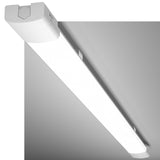 LED Feuchtraumleuchte 150CM mit 45W 5000k Kaltlweiß 4950Lumen, Ultraslim Deckenleuchte Feuchtraum Flach Wasserfest IP65 Wannenleuchte Werkstattlampe für Keller Garage, Weiß