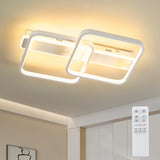 ANTENLICHT LED Deckenleuchte 38W 4260LM, Quadratisch, Stufenlos Dimmbar 3000K-6500K, Wohnzimmerlampe Mit Fernbedienung, Metall, mit Speicherfunktion, für Schlafzimmer Esszimmer Flur Küche [Energieklasse F]