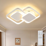 LED Deckenlampe Wohnzimmer 32W 3300LM mit Fernbedienung, 3000-6500K Stufenlos Dimmbar, Deckenleuchte mit Speicherfunktion, Metall, Für Schlafzimmer Esszimmer Flur [Energieklasse F]