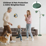 ANTENLICHT YOYO Stehlampe mit leselampe | E27 Fassung max. 60W | 360° schwenkbare Stehleuchte mit 2 Lampenköpfen | Vintage Modern Metall Stehlampe für Wohnzimmer | Höhe 159cm Grün ohne Birne [Energieklasse A+]