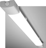 LED Feuchtraumleuchte 120CM mit 36W 5000k Kaltlweiß 3960Lumen, Ultraslim Deckenleuchte Feuchtraum Flach Wasserfest IP65 Wannenleuchte Werkstattlampe für Keller Garage, Grau