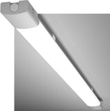 LED Feuchtraumleuchte 150CM mit 45W 5000k Kaltlweiß 4950Lumen, Ultraslim Deckenleuchte Feuchtraum Flach Wasserfest IP65 Wannenleuchte Werkstattlampe für Keller Garage, Grau