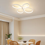 LED Deckenleuchte Blume-Design Modern, 42W 5300lm, Stufenlos Dimmbar mit Fernbedienung | Flimmerfrei | Memory-Funktion, Deckenlampe Für Wohnzimmer, Schlafzimmer, Küche, Flur - 60 * 44 * 8.5cm [Energieklasse E]