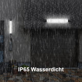 LED Feuchtraumleuchte 120CM mit 36W 5000k Kaltlweiß 3960Lumen, Ultraslim Deckenleuchte Feuchtraum Flach Wasserfest IP65 Wannenleuchte Werkstattlampe für Keller Garage, Schwarz