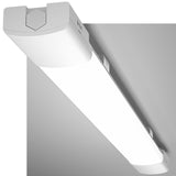 LED Feuchtraumleuchte 60CM mit 18W 5000k Kaltlweiß 1980Lumen, Ultraslim Deckenleuchte Feuchtraum Flach Wasserfest IP65 Wannenleuchte Werkstattlampe für Keller Garage, Weiß