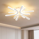 Deckenleuchte Wohnzimmer 40W Blume-Design, LED Deckenlampe Dimmbar 2800-6000K Stufenlos mit Fernbedienung/Memory-Funktion, Moderne Deckenbeleuchtung für Schlafzimmer Kinderzimmer, Weiß