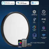 LED Deckenlampe Smart 24W Kompatibel mit Alexa und Google Assistant Ø30cm, Steuerbar via App mit 16 Millionen DIY Farben, Wifi Deckenleuchte mit Fernsteuerung für Schlafzimmer, Wohnzimmer [Energieklasse F]