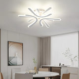 Deckenleuchte Wohnzimmer 40W Blume-Design, LED Deckenlampe Dimmbar 2800-6000K Stufenlos mit Fernbedienung/Memory-Funktion, Moderne Deckenbeleuchtung für Schlafzimmer Kinderzimmer, Weiß