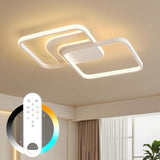 LED Deckenlampe Dimmbar 65CM, 45W 5600lm Deckenleuchte Wohnzimmer mit Fernbedienung/Memory-Funktion, Stufenlos 2800-6000K Wohnzimmerlampe für Schlafzimmer Esszimmer Kinderzimmer Flur, Weiß