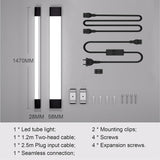 LED Feuchtraumleuchte 150CM mit Stecker und Schalter Plug und Play, Einfache Reihenschaltung Werkstattlampe mit 45W 5000k Kaltlweiß 5000Lumen, Wasserfest für Keller Garage, Schwarz