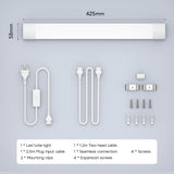 LED Feuchtraumleuchte 40CM mit Stecker und Schalter Plug und Play, Einfache Reihenschaltung Werkstattlampe mit 16W 5000k Kaltlweiß 1760Lumen, Wasserfest IP65 für Keller Garage, Weiß