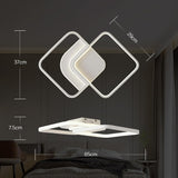 LED Deckenlampe Dimmbar 65CM, 45W 5600lm Deckenleuchte Wohnzimmer mit Fernbedienung/Memory-Funktion, Stufenlos 2800-6000K Wohnzimmerlampe für Schlafzimmer Esszimmer Kinderzimmer Flur, Weiß