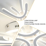 Deckenleuchte Wohnzimmer 40W Blume-Design, LED Deckenlampe Dimmbar 2800-6000K Stufenlos mit Fernbedienung/Memory-Funktion, Moderne Deckenbeleuchtung für Schlafzimmer Kinderzimmer, Weiß
