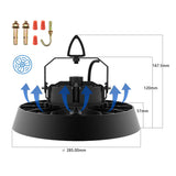 Hallenstrahler 150W Kaltweiß 5000K | 25500lm 90°Abstrahlwinkel UFO Highbay Industrielampe IP65 Hallenbeleuchtung für Gewerbliche Lager/Werkstatt/Garage leuchte [Energieklasse B]