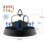 LED Hallenstrahler 150W Kaltweiß 5000K | 25500lm 90°Abstrahlwinkel UFO Highbay Industrielampe IP65 Hallenbeleuchtung für Gewerbliche Lager/Werkstatt/Garage leuchte [Energieklasse B]