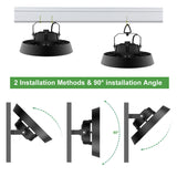 Hallenstrahler 150W Kaltweiß 5000K | 25500lm 90°Abstrahlwinkel UFO Highbay Industrielampe IP65 Hallenbeleuchtung für Gewerbliche Lager/Werkstatt/Garage leuchte [Energieklasse B]