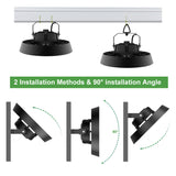 LED Hallenstrahler 150W Kaltweiß 5000K | 25500lm 90°Abstrahlwinkel UFO Highbay Industrielampe IP65 Hallenbeleuchtung für Gewerbliche Lager/Werkstatt/Garage leuchte [Energieklasse B]