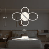 LED Deckenleuchte Blume-Design Modern, 42W 5300lm, Stufenlos Dimmbar mit Fernbedienung | Flimmerfrei | Memory-Funktion, Deckenlampe Für Wohnzimmer, Schlafzimmer, Küche, Flur - 60 * 44 * 8.5cm [Energieklasse E]