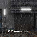 LED Feuchtraumleuchte 60CM mit 18W 5000k Kaltlweiß 1980Lumen, Ultraslim Deckenleuchte Feuchtraum Flach Wasserfest IP65 Wannenleuchte Werkstattlampe für Keller Garage, Grau