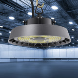 LED Hallenstrahler 150W Kaltweiß 5000K | 25500lm 90°Abstrahlwinkel UFO Highbay Industrielampe IP65 Hallenbeleuchtung für Gewerbliche Lager/Werkstatt/Garage leuchte [Energieklasse B]