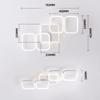 ANTENLICHT LED Deckenleuchte Wohnzimmer 50W 5600LM mit Fernbedienung Stufenlos Dimmbar 2700-6500K, Wohnzimmerlampe mit Memory-Funktion aus Metall für Schlafzimmer Esszimmer Flur Kinderzimmer, Weiß