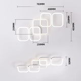 ANTENLICHT LED Deckenleuchte Wohnzimmer 50W 5600LM mit Fernbedienung Stufenlos Dimmbar 2700-6500K, Wohnzimmerlampe mit Memory-Funktion aus Metall für Schlafzimmer Esszimmer Flur Kinderzimmer, Weiß