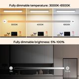 Amdelne LED Panel Deckenleuchte 100x25cm, 3000-6500K Deckenleuchte Dimmbar, 30W Deckenlampe Lang Flach mit Fernbedienung Nachtlicht Memory-Funktion für Wohnzimmer Schlafzimmer Badezimmer Büro küche