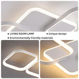 ANTENLICHT LED Deckenleuchte Wohnzimmer 50W 5600LM mit Fernbedienung Stufenlos Dimmbar 2700-6500K, Wohnzimmerlampe mit Memory-Funktion aus Metall für Schlafzimmer Esszimmer Flur Kinderzimmer, Weiß