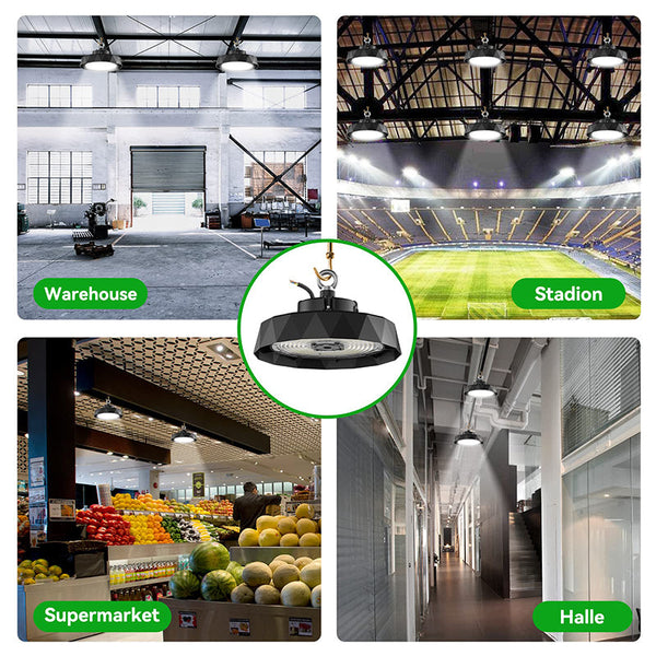 Anten LED Hallenstrahler 200W – Industrieleuchte 34000LM, 6000K, IP65, 120° Abstrahlwinkel, 4 Stück