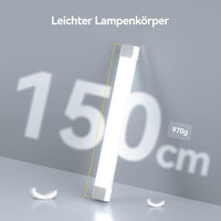 Anten Feuchtraumleuchte LED 150cm, Kalteweiß 6000K, 45W 4950LM LED Neonröhre, Feuchtraumlampe, IP65 Wasserfest Wannenleuchte, Werkstattlampe, Kellerleuchte, Deckenleuchte für Büros Lager Garage