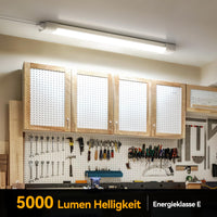 Anten Feuchtraumleuchte LED 120cm, 36W 4000LM Neonröhre, Neutralweiß 4000K Feuchtraumlampe, IP65 Wasserfest Wannenleuchte, Werkstattlampe, Kellerleuchte, Deckenleuchte für Büros, 1 Stück