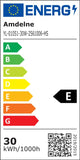 Amdelne LED Panel Deckenleuchte 100x25cm, 3000-6500K Deckenleuchte Dimmbar, 30W Deckenlampe Lang Flach mit Fernbedienung Nachtlicht Memory-Funktion für Wohnzimmer Schlafzimmer Badezimmer Büro küche