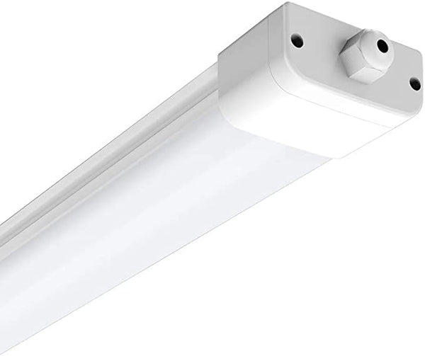 Anten LED Feuchtraumleuchte 60CM mit 18W 6000k KlatWeiß 1800Lumen Ultraslim Deckenleucht Wasserfest IP65 mit PC Abdeckung für Keller Garage 18W6000K Kaltlweiß, 60CM