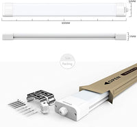 Anten 18W LED Feuchtraumleuchte 60cm für Keller, Garage, Innen- und Außenbeleuchtung | IP65 Wasserfest Kellerleuchte, Feuchtraumlampe in (Kaltweiß 6000K / Neutralweiß 4000K) Besuche den Anten-Store