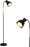 Anten Giraffe | Schwenkbare Stehlampe Schwarz | E27 Fassung MAX 60W | Höhe 159CM | Retro Metall-Stehleuchte | 1 Flammig | Für Wohnzimmer, Schlafzimmer und Arbeitszimmer [Energieklasse A+]