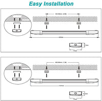 Anten LED Feuchtraumleuchte Flache (3CM Höhe) 60CM 18W Neutralweiß 4000K, Led Röhre"Reihenschaltung" Werkstattlampe IP65 Wasserfest Leuchte für Garage Keller Werkstatt Feuchtraum Bad Büro Warenhaus