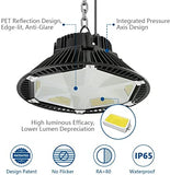 Anten PET-Reflektionsdesign LED Hallenstrahler 150W UFO Kaltweiß(5700-6500K), LED Hallenbeleuchtung LED High Bay Licht 130LM/W Schutzart IP65, 120°Abstrahlwinkel [Energieklasse A++]