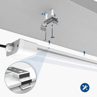 Anten 18W LED Feuchtraumleuchte 60cm für Keller, Garage, Innen- und Außenbeleuchtung | IP65 Wasserfest Kellerleuchte, Feuchtraumlampe in (Kaltweiß 6000K / Neutralweiß 4000K) Besuche den Anten-Store