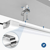 Anten 18W LED Feuchtraumleuchte 60cm für Keller, Garage, Innen- und Außenbeleuchtung | IP65 Wasserfest Kellerleuchte, Feuchtraumlampe in (Kaltweiß 6000K / Neutralweiß 4000K) Besuche den Anten-Store