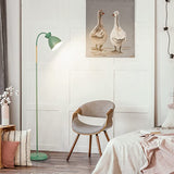 Anten Giraffe | Schwenkbare Stehlampe Pastel Grün | E27 Fassung MAX 60W | Höhe 159CM | Retro Metall-Stehleuchte | 1 Flammig | Für Wohnzimmer, Schlafzimmer und Arbeitszimmer [Energieklasse A]